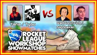@TahaStreams & Tybu vs RadConnvict & @NightSkaii | Rocket League Volleyball Showmatch | RLWS Week 2