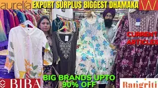 Cheapest Export Surplus | W Biba Aureila 100% Original | Kurti & Skd | WHOLESALE From Big Warehouse