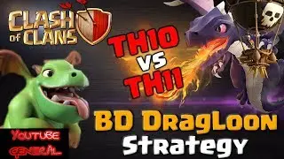 CLASH OF CLANS|TH10 VS TH11: DraBaLoon NEW TH10 STRONG LEGEND LEAGUE PUSHING ATTACK STRATEGY|