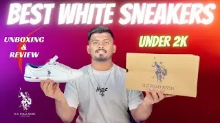 U.S. POLO ASSN. - WHITE SNEAKER UNBOXING and REVIEW VIDEO 🥵🔥🥵 | RAFIQUE SAYYED