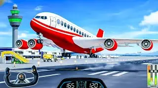 Flight Simulator Gameplay ✈️ | Airplane Takeoff & Landing in Hindi