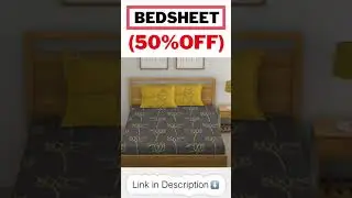 HUESLAND by Ahmedabad Cotton 144 TC 100% Cotton Double Bedsheet with 2 Pillow Covers