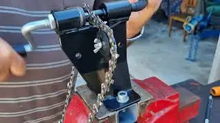Joining a chain with used rivets