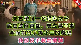 【古言.短篇】《將軍帶回真愛，我反手教她摸牌》夫君帶回一名絕色女子，說是邊關真愛，要立爲平妻，全府期待手撕小三的戲碼，我卻反手教她摸牌 #爽文