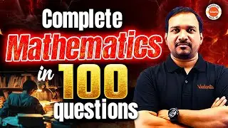 Last Minute Ultimate Revision with 100 Questions | JEE 2026 Maths | Kiran Sir