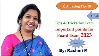 Tips & Tricks for Exam || Score 45+ in CS-I  || How to write like a Topper || HSC board exam  2023