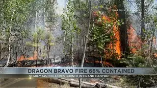 Dragon Bravo Fire now 66% contained