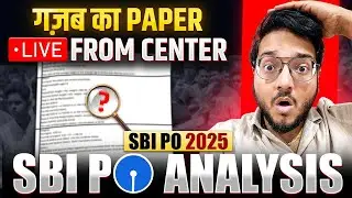 🔥 SBI PO Exam Analysis 2025 | ✅ SBI PO Pre Shift 1 Analysis | 🔴 SBI PO Analysis 2025 | Harshal Sir