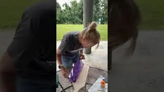 How to wood burn on a wooden oar.