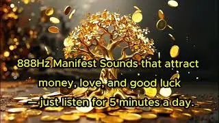 888Hz Manifest Sounds that attract money, love, and good luck &mdash; just listen for 5 minutes a day.