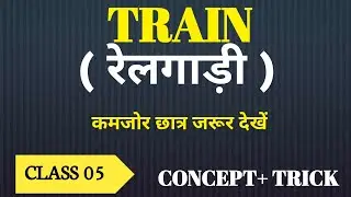 Train (रेलगाड़ी)!!  Time Speed and Distance!! Math by 121!!