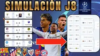 &iexcl;SIMULO la JORNADA 8 de CHAMPIONS y AS&Iacute; QUEDA el CUADRO DE ELIMINATORIAS! | HugoXL