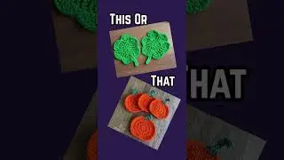 This or That: Crochet Coaster Challenge 🧶✨