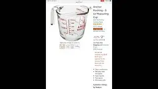 Chyyrp - Amazon Deal, Anchor Hocking 8 oz Measuring Cup, $2.77