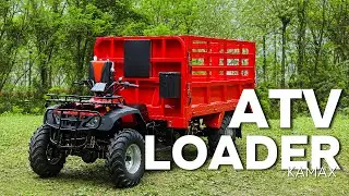 W4 4x4 All-Terrain Loader | Heavy-Duty Transport for Farms, Forests, and Worksites #kamax #atv #WD4