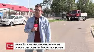 CANAL SUD / PANICĂ LA PERIȘORU! UN PROIECTIL A FOST DESCOPERIT ÎN CURTEA ȘCOLII