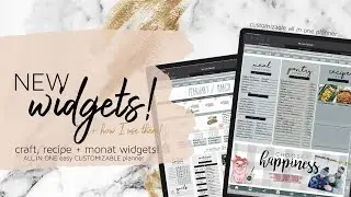 Craft Planner widgets, Monat planner Widgets, Recipe Planner Widgets for all in one LIFE PLANNERS