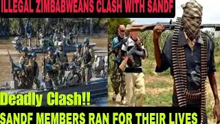 JUST NOW: Illegal Zimbabweans Attack And Insult SA Soldiers For Blocking Them To Escape Into SA