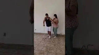Edson  treinando  a marcha  2 anos de AVC isquemico  com evolução  hemorrágica