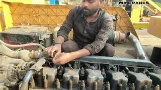 Sany stc 80 ton nozzle drop 😱 electrical engine air nikaalne ka Tarika #sany #youtube  #mkcranes  