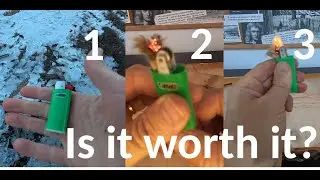 Turn a BIC lighter into a survival firestarter ?  WIN or FAIL ? #firestarter #bushcraft #survival