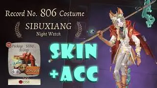 SIBUXIANG + Pixiu Heartlock Package !! Identity V Night Watch Fabulous Beasts Crossover Skin