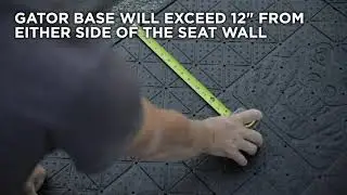 How to build 18 inch Seat Wall on Gator Base