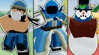 winning with EVERY UNOBTAINABLE Christmas Skin..(Roblox Arsenal)