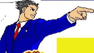 Phoenix Wright (Ace Attorney) Pixel Art Timelapse