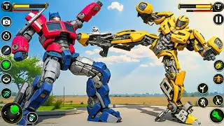 The Transformers Robot Bumblebee and Optimus Prime Jet Car Transformation Game  - Android Gameplay