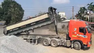 #excavator Compilation of excavators, long cranes, wheel loaders, and dump trucks.