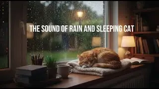 Fall Asleep Fast 🌧️ Rain Sounds with a Sleeping Cat by the Window