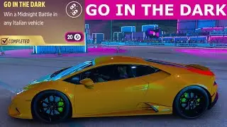 Daily Challenge - GO IN THE DARK | Win a Midnight Battle in any Italian vehicle | Hurac&aacute;n EVO | FH5