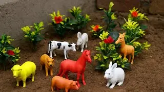 Amazing Toy Animals Farm | Realistic Animal Sounds | Kids Learning Video in Hindi