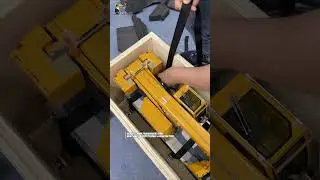 Sharing a video of the packaging process for a 1/14 scale metal RC mobile crane truck D1050