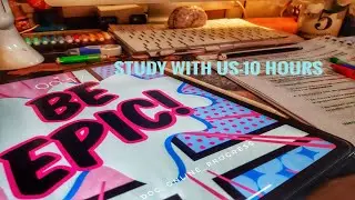 Study With Me No.31 all day, Live Stream 10h, Pomodoro 50'-10' Everyday Med Student ASMR - SOUND