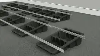 Fast Tub 13&deg; For Flat Roof & Ground Mounting System For Solar PV Panels