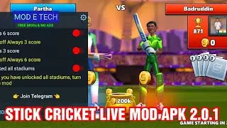 Stick Cricket Live Mod V-2.0.1 | how to download Stick Cricket Live Mod Apk Latest version 2022 |