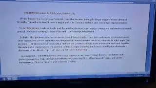Measures to fight money laundering