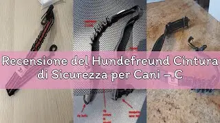 Recensione del Hundefreund Cintura di Sicurezza per Cani &ndash; Cintura Regolabile per Cani di Taglia Med