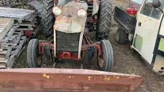 Arps cable operated snow plow on a 1947 ford 8N