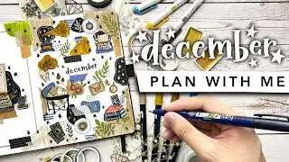 PLAN WITH ME | December 2020 Bullet Journal Setup 📖🖤 dark academia