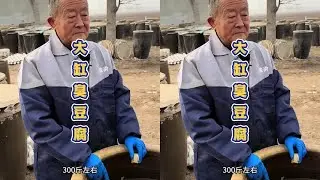 河北农村的古法大缸臭豆腐，300多年历史，发酵一年才开缸， #乡村生活 #臭豆腐 #河北美食 #传统手艺 #邢台美食