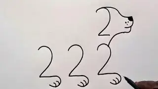 Dog Drawing by Number 2222 | Relaxing & Satisfying Art