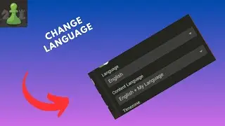 how to change language on chess
