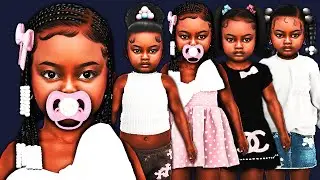 ✨ URBAN TODDLER CC FOLDER & SIM DOWNLOAD!! | HAIR, CHANEL+MORE!! | SIMS 4 LOOKBOOK