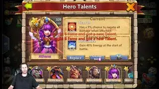 Rolling for 5 Revitalize on Athene 30k Gems For Talents Castle Clash