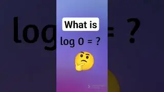 What is log 0 =? #shorts #logs #logarithm #math #maths #logarithms #explore #brazillian