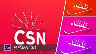 3D LONG SHADOW IN ADOBE AFTER EFFECTS |ELEMENT 3D| - Tutorial