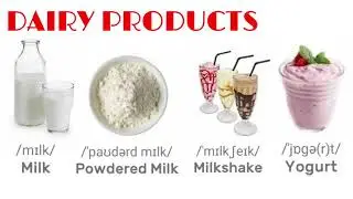 DAIRY PRODUCTS 🧀 🥛 in English - VOCABULARY